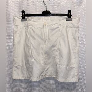 Women’s Y2K SUZY SHIER linen blend‎ mini shirt size XL